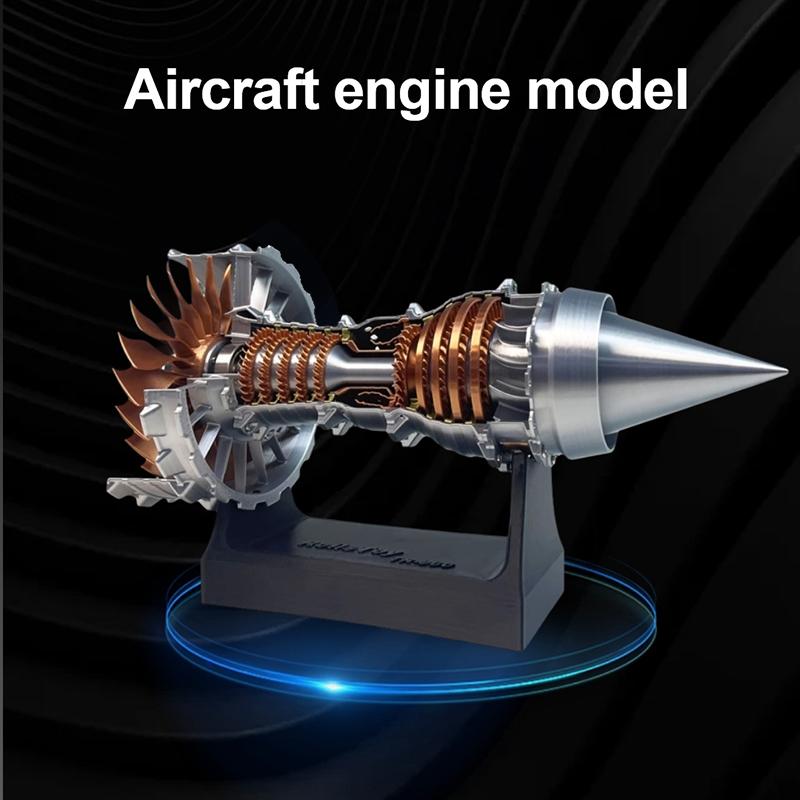 Mini-Turbofan-Triebwerk Luftfahrtmodell Wissenschaftsexperiment Düsentriebwerksmodell Wissenschaftsspielzeug für Teenager Lernen Bildung