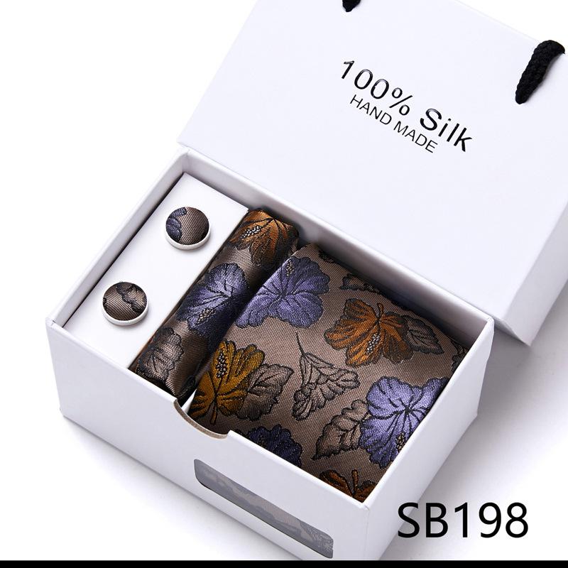 New Men'S Tie Set Gift Box 5-Piece Set Group Tie Business Dress Tie