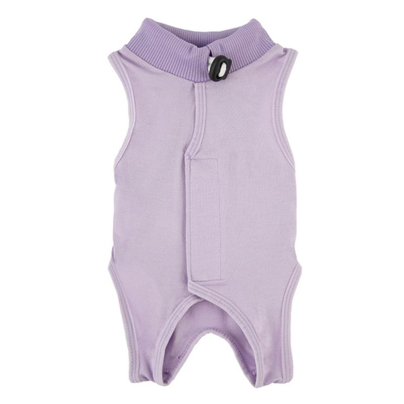Pet Recovery Suit for Cats After Surgeries Protects Abdominal Area from Licking Features Tailored Opening for Male Cats