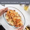 Ningzhao Heat-Resistant Oval Glass Baking & Serving Plate