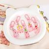 5Pcs/set Glow In The Dark Capybara Keychain for Key Organization and Bag Decoration Hanging Ornament Keyring Decors