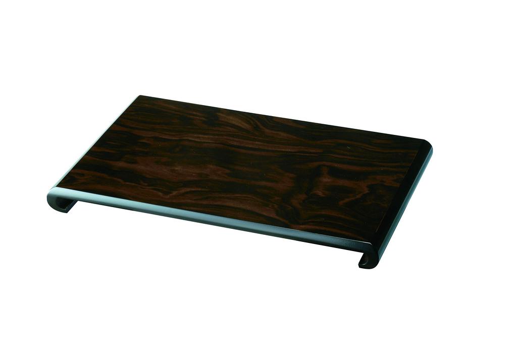 Yamaga Lacquerware Shop Wooden Flower Stand, Chestnut Stand (Ebony-like finish, No. 12, 36cm)