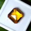 Natural Orange Sapphire Loose Gemstone 9.90 ct Square Cut September Birthstone for Gem Collections