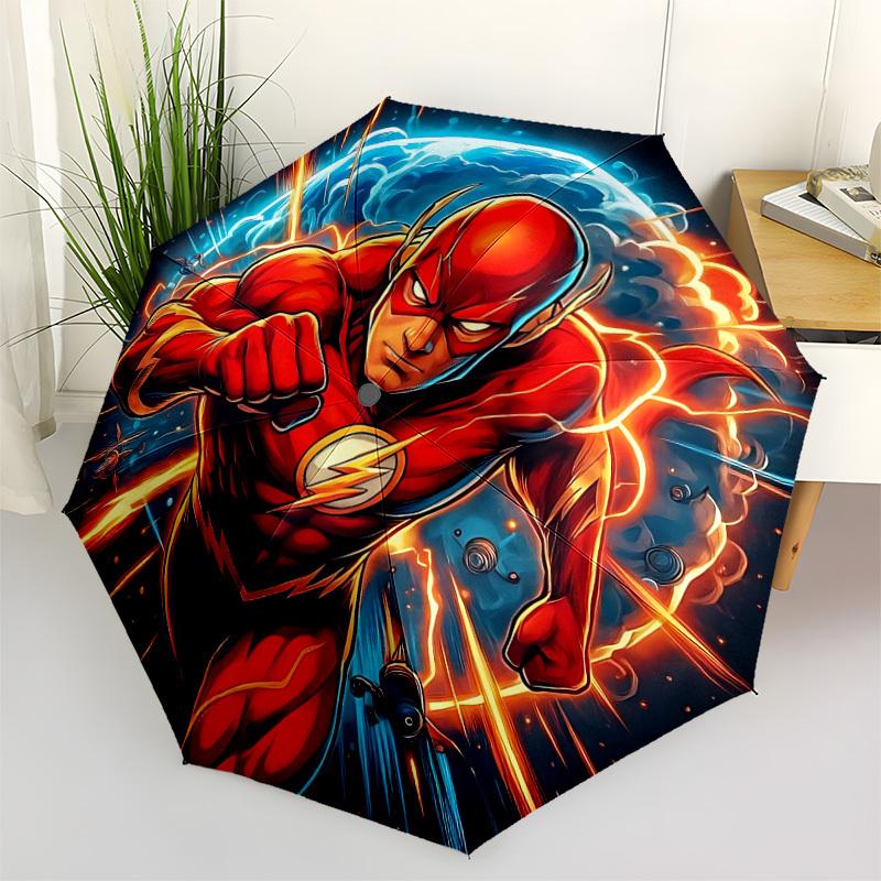 

1pc Flash superhero Automatic Open/Close Umbrella - 8-Rib Stability - All-Season Everyday & Formal Use yy251022043