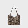 Tote Bag for Women, Large Capacity, Versatile and Fashionable Leopard Print Handbag, Single-shoulder Bag for Autumn and Winter