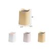1 Pcs Small Solid Color PP Trash With Lid Mini Bucket Garbage Holder Waste Bin Office Storage Organizer Portable Box Desktop