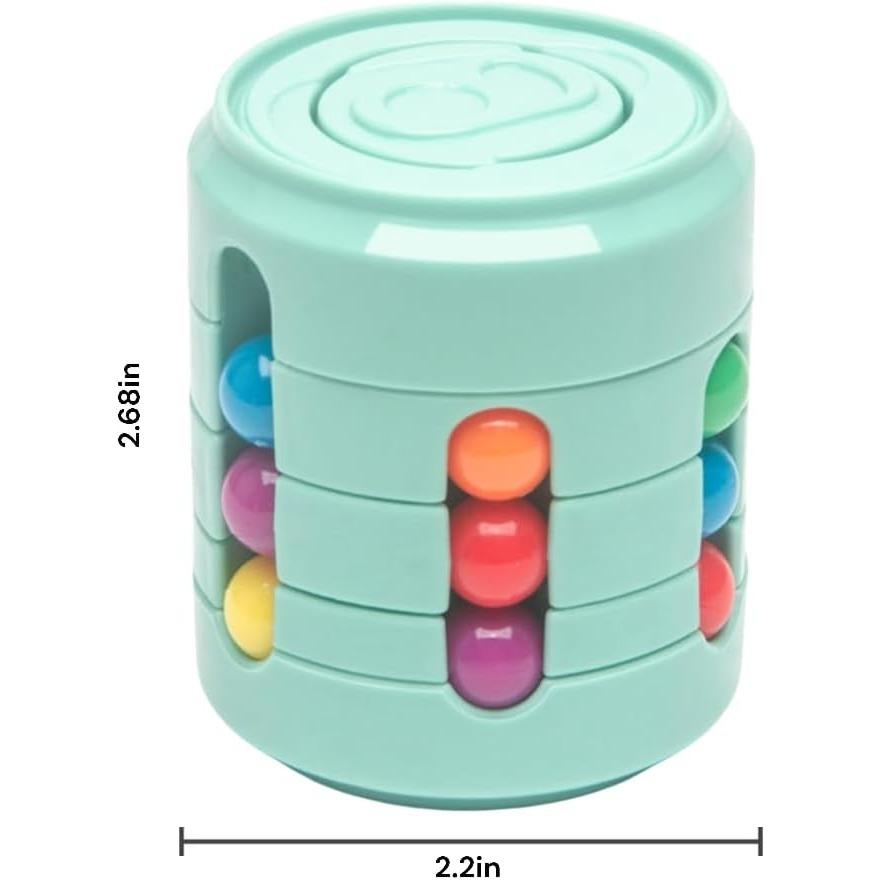 Magic Beans Cube Rotating Puzzle Fidget Toys, Stress Reduction Toys Fingertip Gyro, Fidget Spinner for Adult Anxiety Relief Therapy