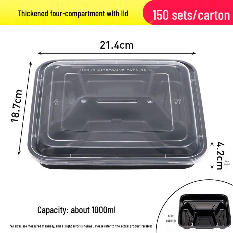 ZISIZ Disposable Plastic Food Containers