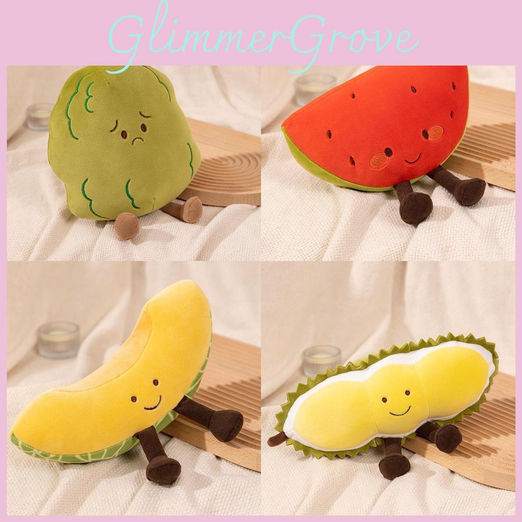 Watermelon Fruit Cartoon Hami Melon Durian Bitter Melon Plush Play Doll Sofa