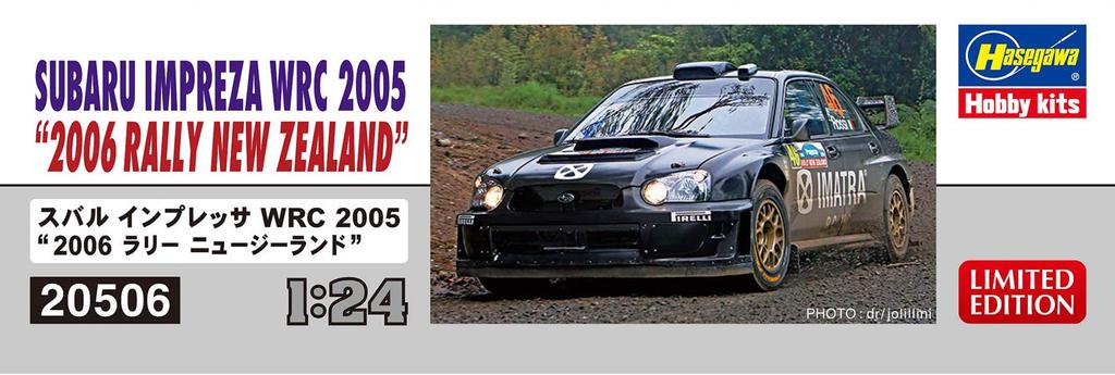 Hasegawa Subaru Impreza WRC 2005 2006 Rally New Zealand Plastic Model 20506 1/24