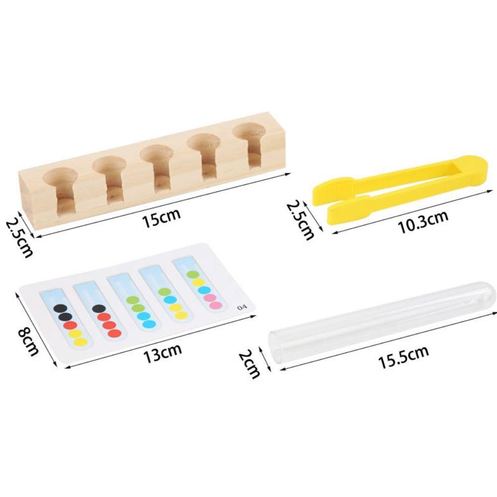 Test Tube Color Matching Games Educational Toy Clip Beads Color Matching Games  Children Gifts