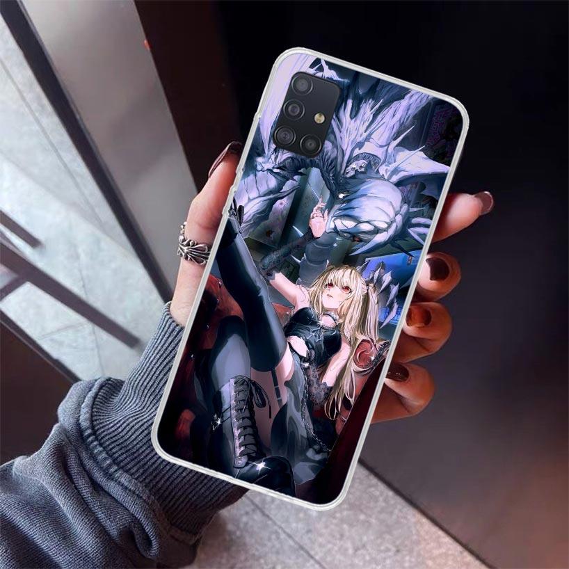 N-Note D-Death MisaMisa Phone Case For Samsung Galaxy A52 A51 A50S A32 A22 A12 A02S A72 A71 A31 A70 A30S Note 20 Ultra 10 Plus S