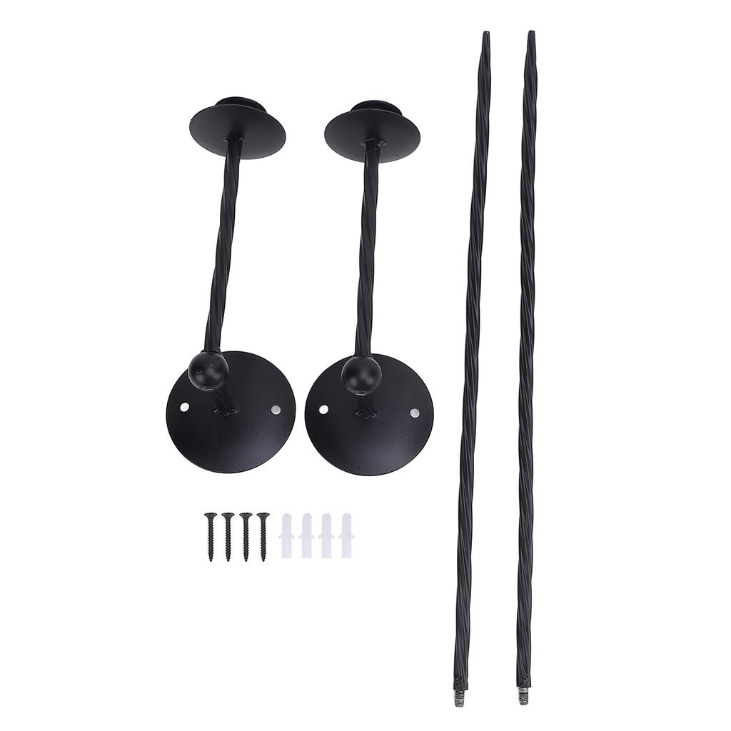 Wall Mount Candle Holder European Style Metal Spiral Candlestick Holder for Porch Bedroom Dining