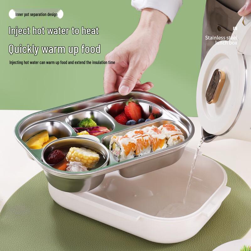 Panda 316 Stainless Steel Insulated Four-Compartment Lunch Box