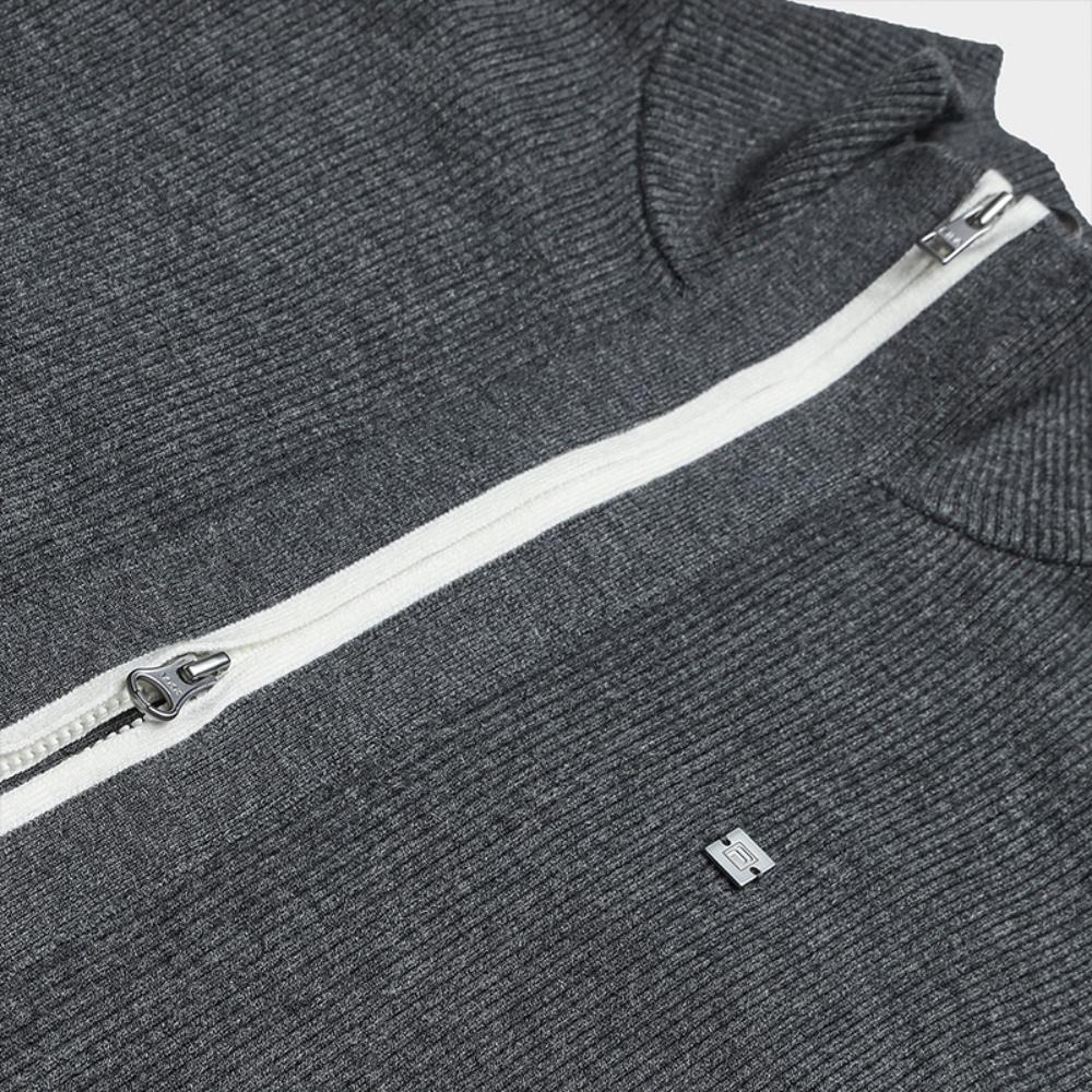 FILA White Fashion Trendy Comfortable Simple Casual Versatile Slim Fit Zipper Knitted Cardigan Women cardigans F11W543401FMG