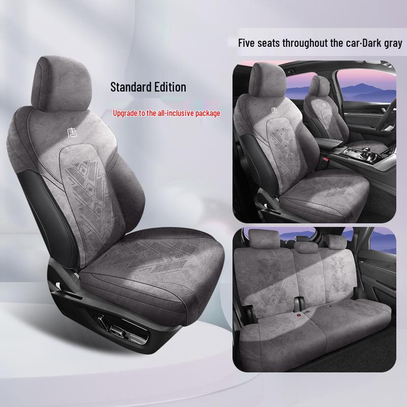 

Замшевая подушка на сиденье автомобиля BYD Tang: Универсальный всесезонный ватник для 5- или 7-местного седла. BYD Tang - RAMS/2025 Model