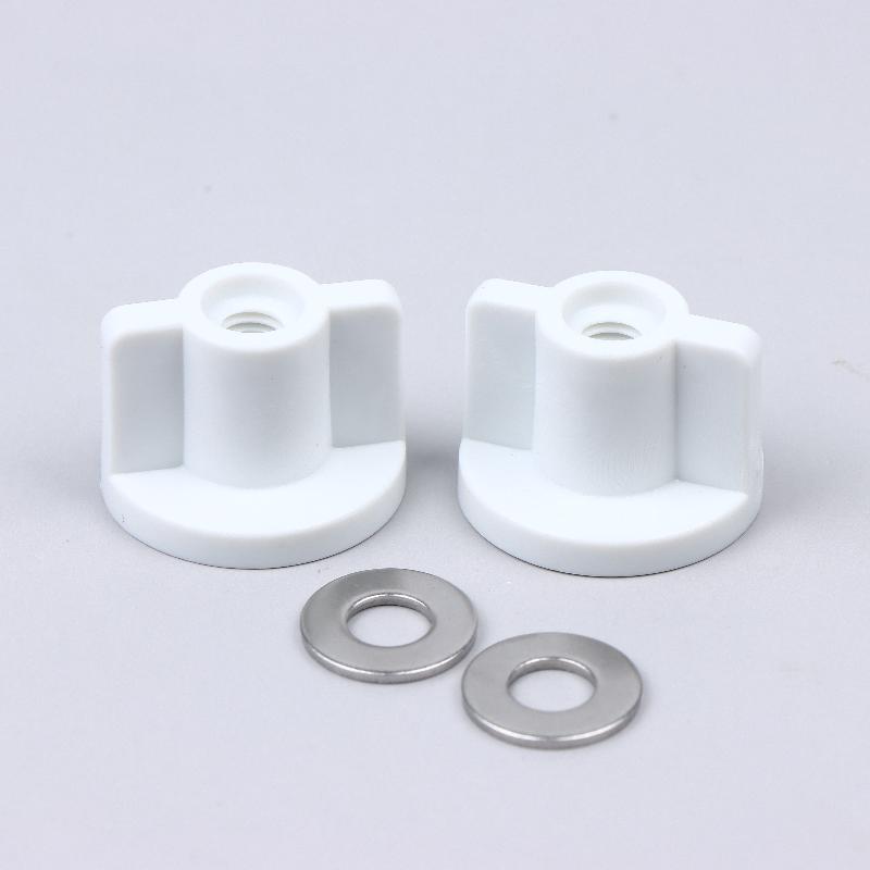 

Fixed Replacement Rear Nut White 2.5cm 6MM For 6mm Screws Toilet Lid Bottom A1 2PCS
