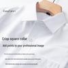 Camisa de Manga Larga Casual de Negocios para Hombre Hodo de Mezcla de Algodón