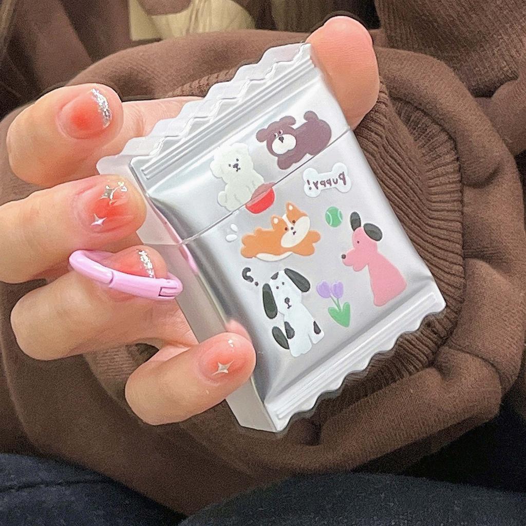 Cartoon Dog Silver Earphone Case For Apple Airpod 3 1 Pro 2nd 2 Wireless Bluetooth Charging Box Puppy Cute Headset Cover Capa