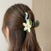 Colorful Flower Hair Claw Hairpin Acetate Shark Clip Personalized Large Hair Clip  Girls