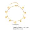 Vnox Elegant Colored Zircon Anklets For Women Stainless Steel Dainty Stone Accessories Chain Anklets Summer Style Jewelry Beach