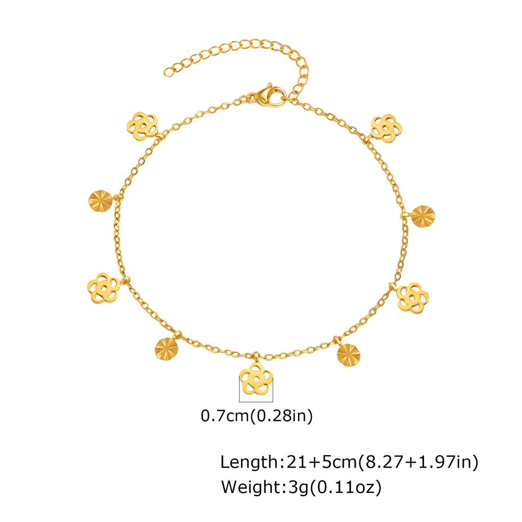 Vnox Elegant Colored Zircon Anklets For Women Stainless Steel Dainty Stone Accessories Chain Anklets Summer Style Jewelry Beach