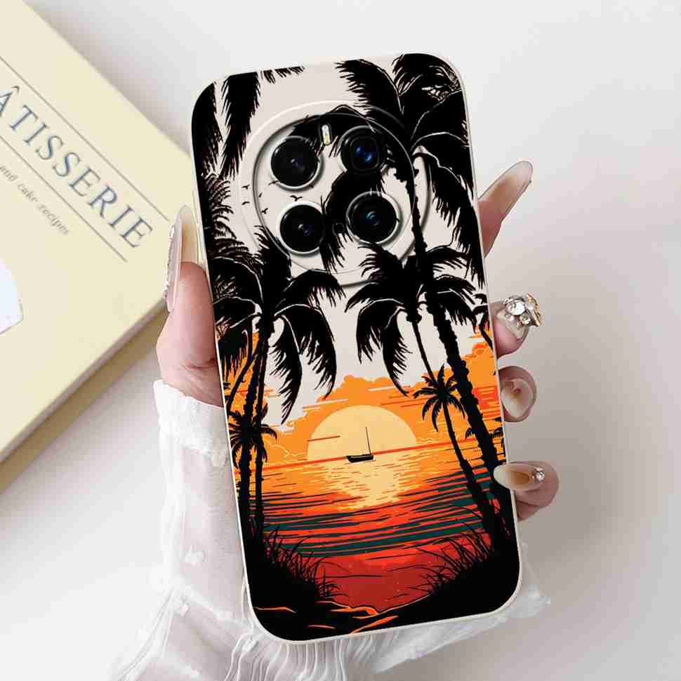 For Honor Magic7 Pro Case PTP-N49 Luxury Painted Cover Soft Silicone Phone Case For Honor Magic7 Magic 7 Pro Cover Funda Housing