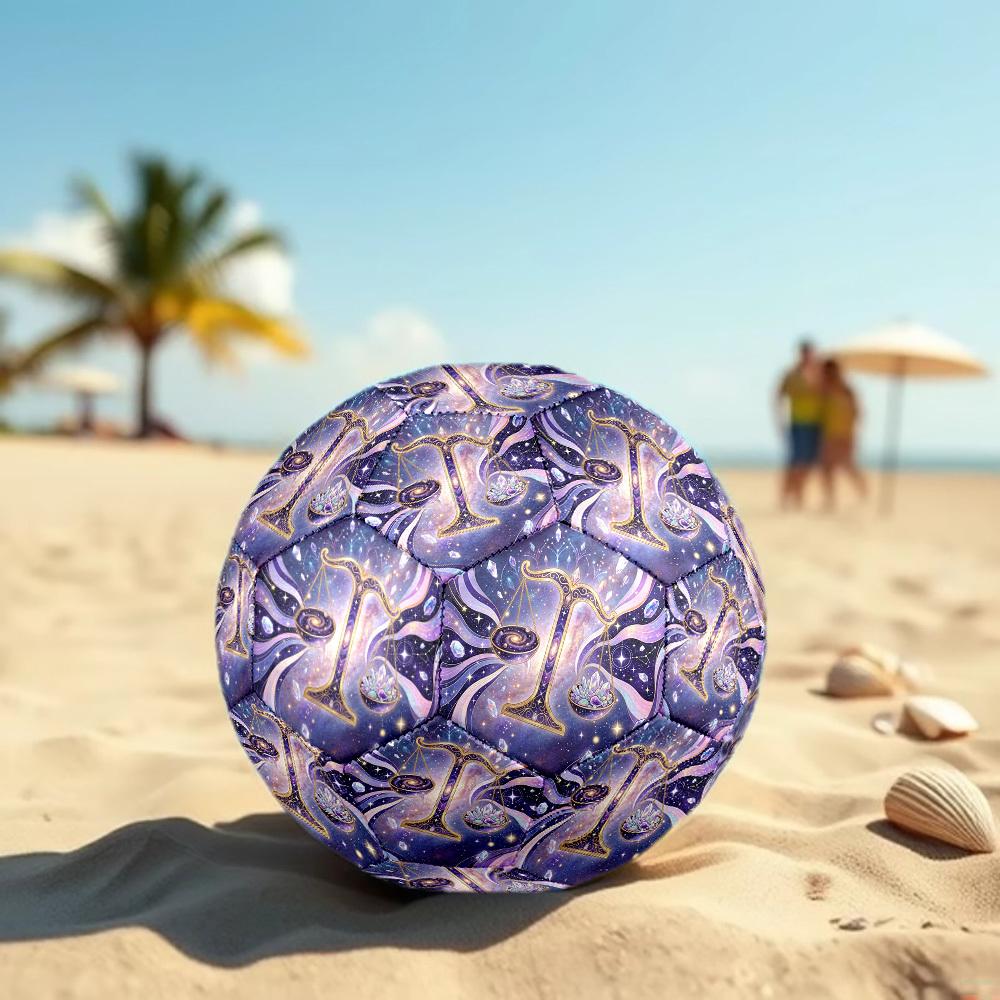 1pc Cosmic Balance Theme Soccer Ball Football, Size 5, Lightweight PVC, Durable Outdoor Training Soccer Ball, Gift M61488
