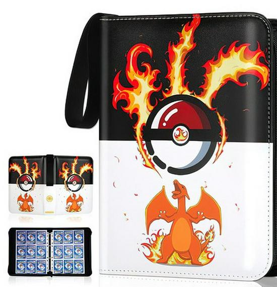 Książka do przechowywania kolekcji kart Pokémon i Yu-Gi-Oh