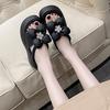Thick-bottomed Soft-bottomed Cool Slippers Female Outer Wear Fairy Wind 2025 New Summer Internet Celebrity Fashion Versatile Muffin Slippers