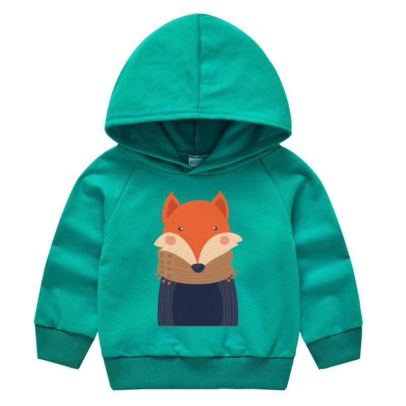 Frühling und Herbst Kindermode Kapuzenpullover Jungen und Mädchen Cartoon Druck Pullover Langarm Tops