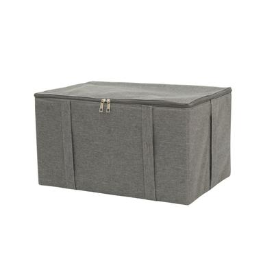 Caixa de Armazenamento de Roupas Toyo Case boa com Tampa, Cinza, Tamanho: L47cm, P33cm, A27cm, WEB-GUTE-BL (1 Caixa Grande)