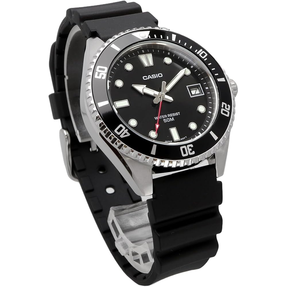Casio Standard Analog Watch MDV-10-1A1V Black Bezel, Resin Band, Unisex