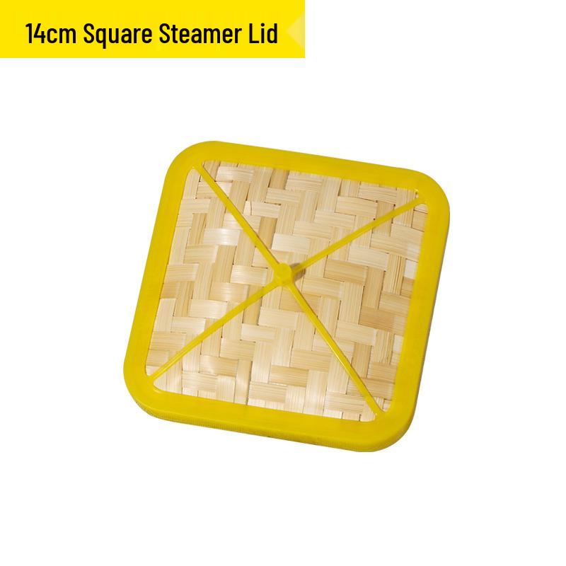 

Haicheng Square Plastic Bamboo Steamer Basket for Household and Commercial Use - Small Tray for Xiaolongbao & Baozi Steaming