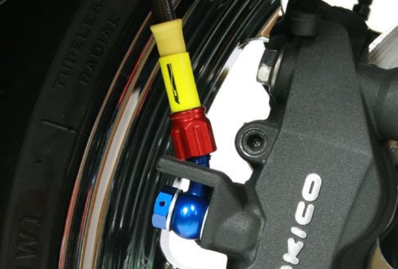 [AC Performance Line] Brake hose/smoke [socket blue/red] VTR250 ('98-'11) Rear