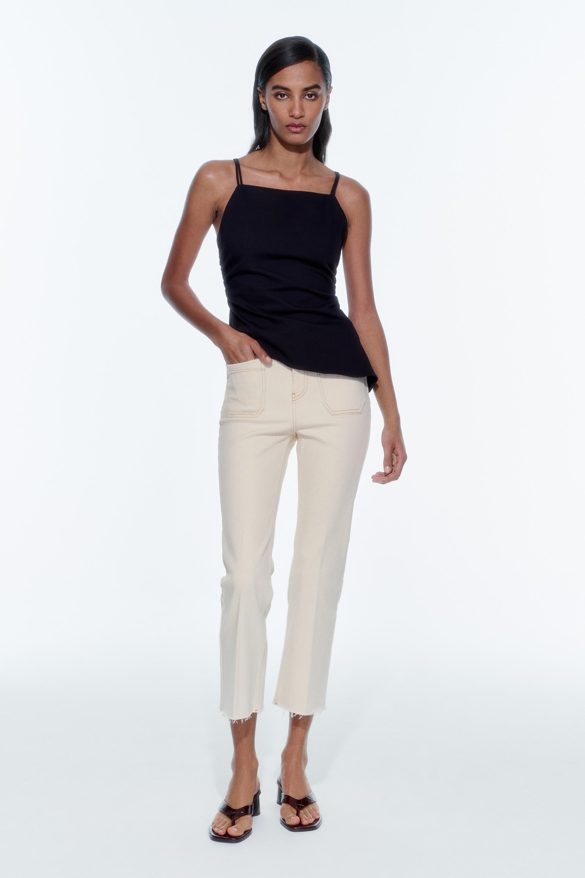 

ДЖИНСЫ МИНИ-КЛЕШКИ С ВЫСОКОЙ ПОСАДКОЙ Z1975