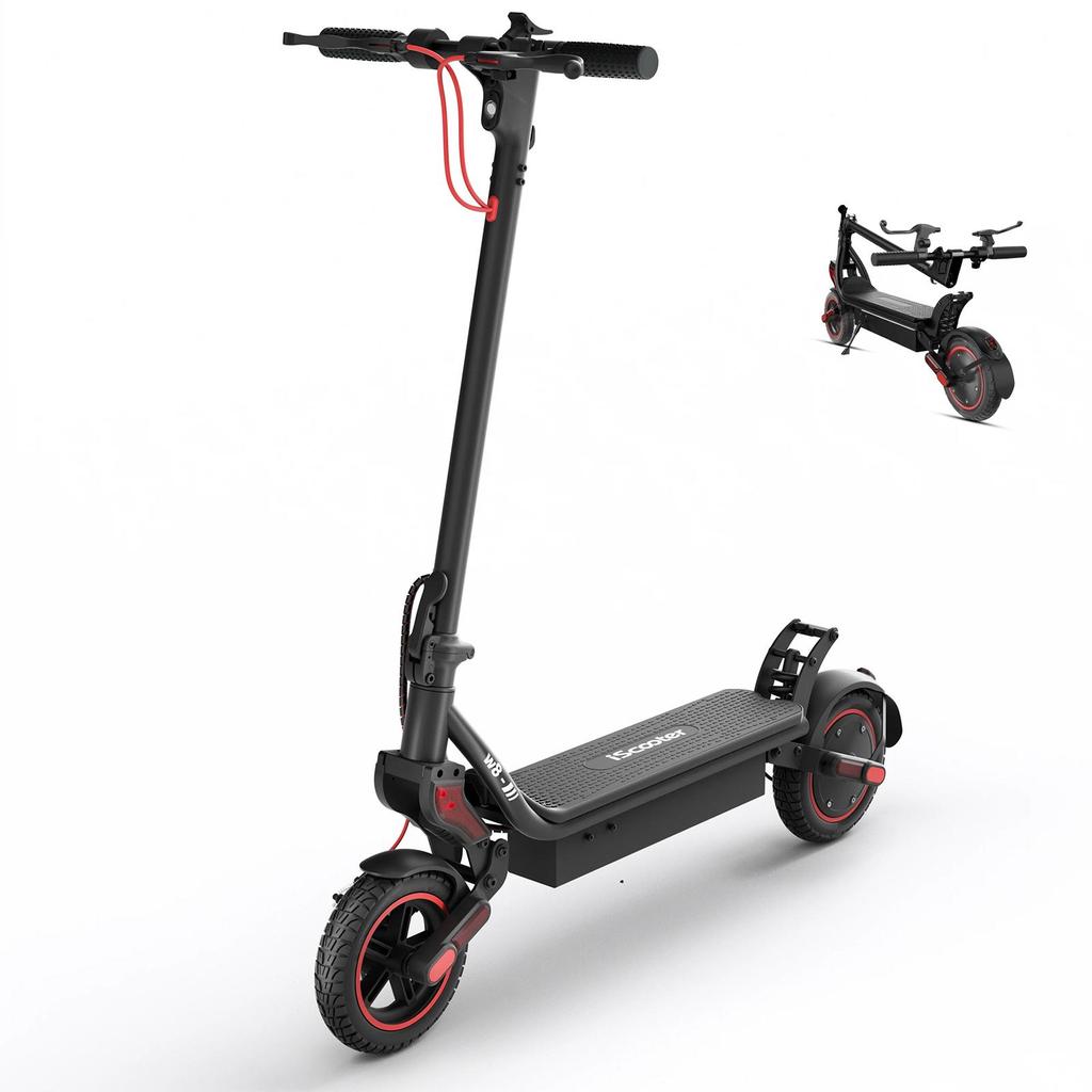 Trottinette Électrique Pliable iScooter 9.3" Moteur 500W Vitesse Maximale 40Km/h 10.4AH Autonomie Max 40Km Charge 120Kg Noir W8