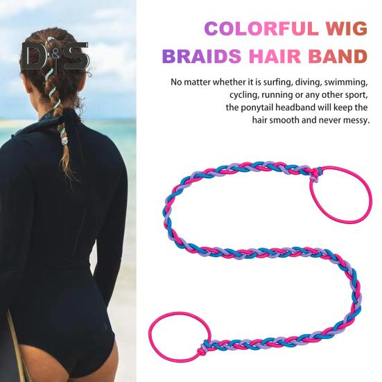 Sports Hair Tie No Damage Long Curly Thin Hair Elastic Ponytail Holder Braided Hair Tie Scrunchies Band Wrap Rope Women Hair Accessories
