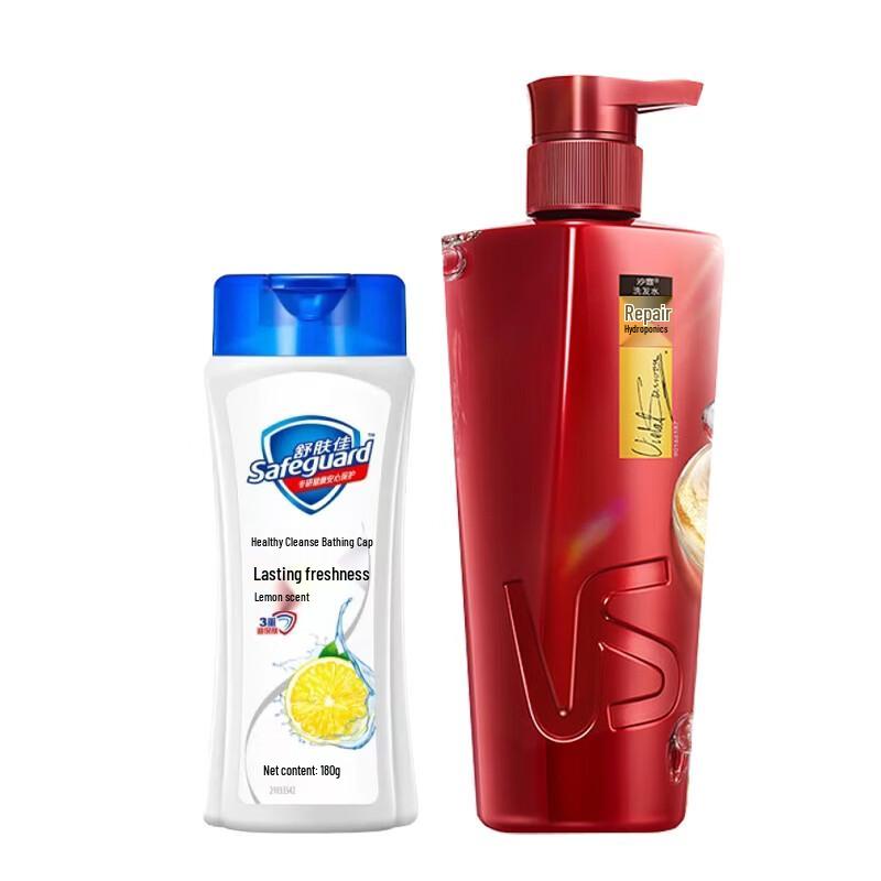 

Safeguard Lemon Shower Gel & Vidal Sassoon Repair Shampoo Duo