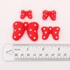 DIY Cartoon Polka Dot Bow Tie Resin Ornament for Phone Case, Hair Clip, and Storage Box