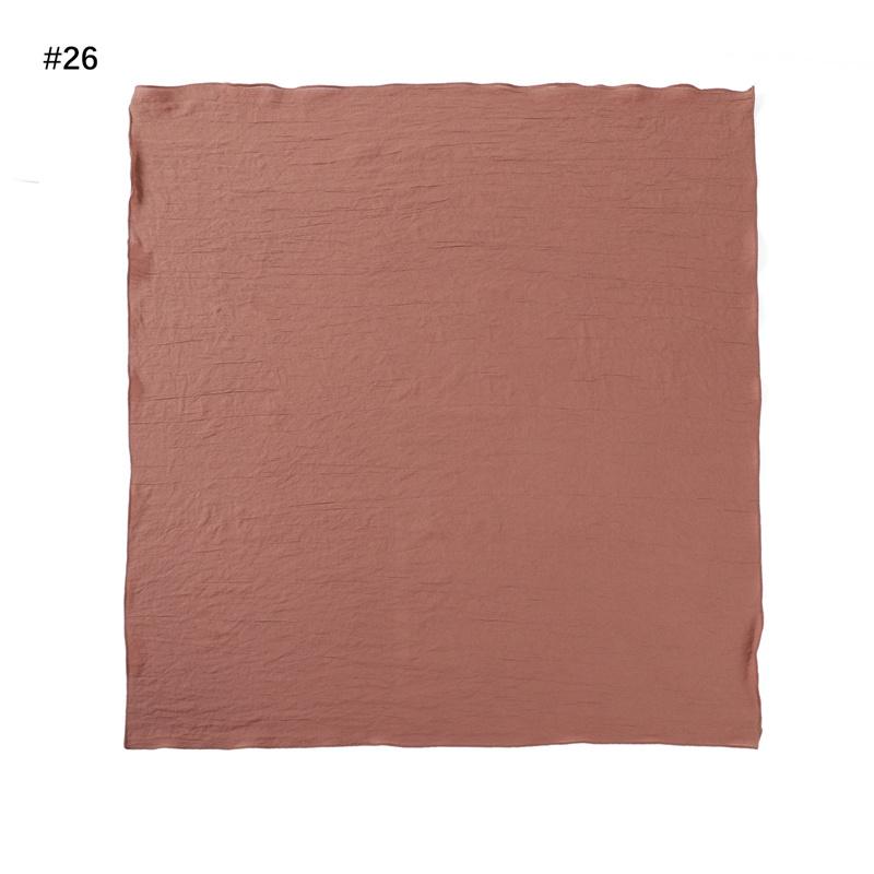 Ramadan Tinta Unita Quadrato 90cm Viscosa Hijab Sciarpa Donna Unicolore Musulmana Copricapo Sciarpe Musulman Fascia per Capelli Turbante Islamico Sjaal