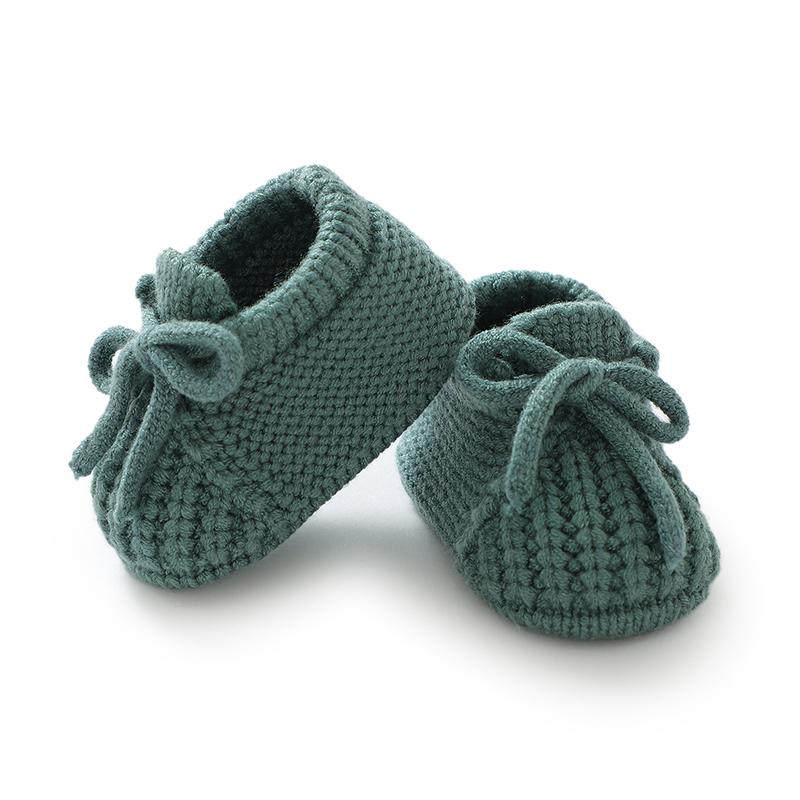 

Baby Shoes Knitted Newborn Bed Footwear 0-18M Warm Clothing Accessories Infant Boys Girls First Boots Fashion Solid Toddler Kid 0-3M