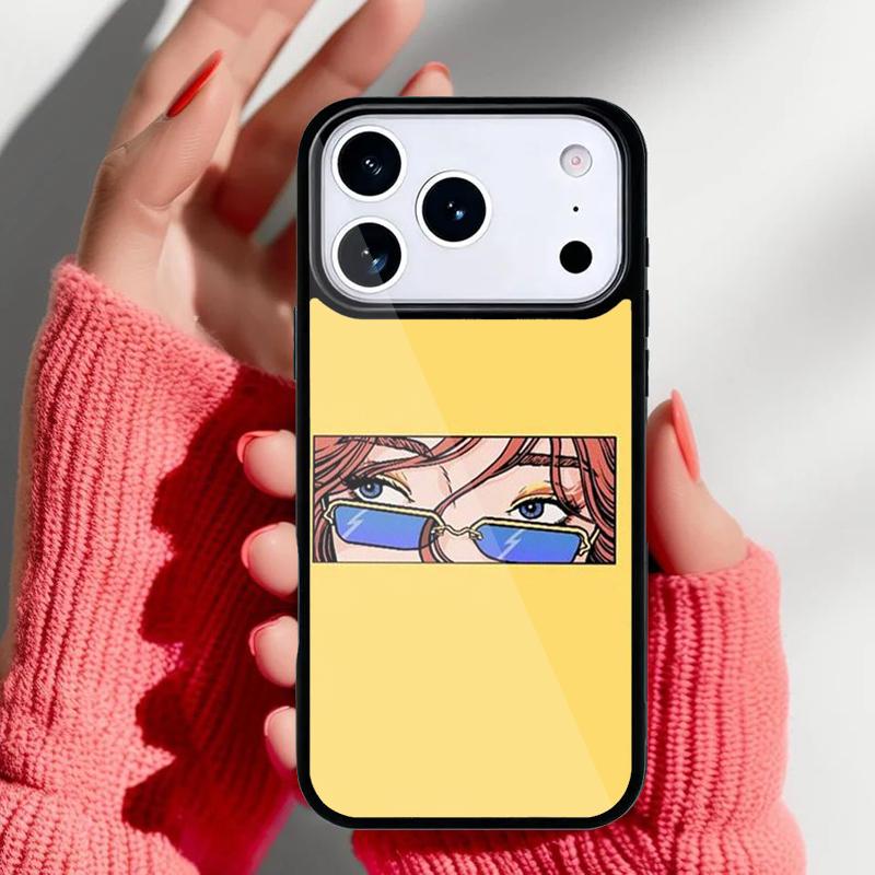 Pop Art Anime Girl Aesthetic Phone Case for iPhone 17 Air 16e 15 14 13 Pro Max Back Cover for 12 11 Pro Coque