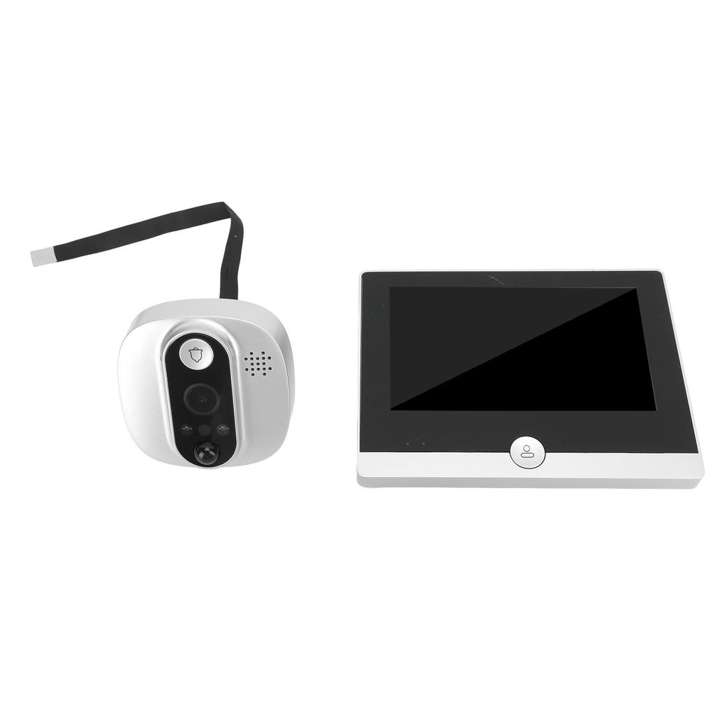 Wireless Video Doorbell Camera with 4.3 Inch Color LCD Monitor WiFi Smart Motion Detection Video