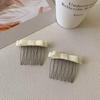 2Pcs Inserted Comb Bow Hair Comb Adornment Hair Clip Versatile Simple Anti-Skid Curl Bangs Side Top Clip Hair Accessories