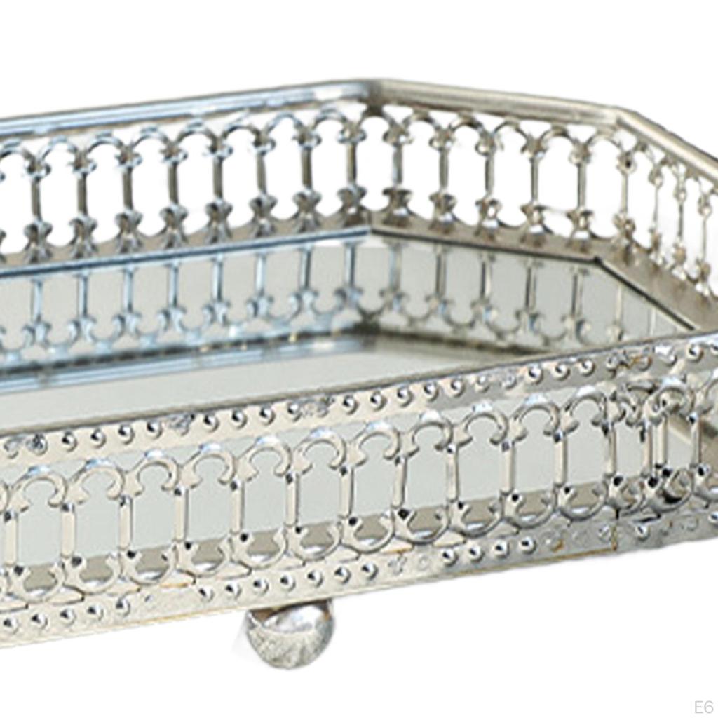 Vanity Tray for Makeup And Jewelry Organization