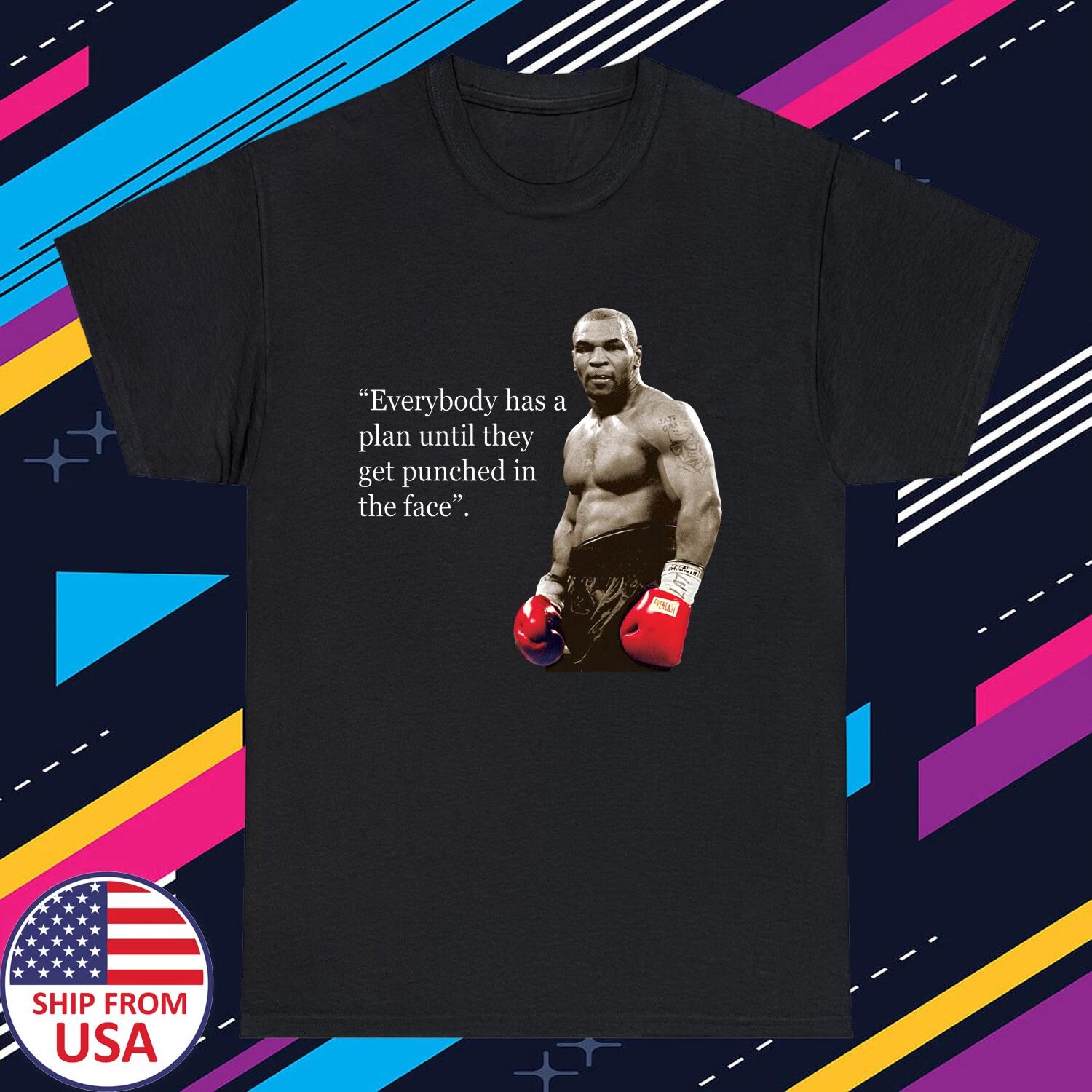 Mike Tyson Boxing Legend Quotes Men s Black Size S-5XL S