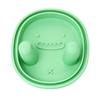 Snack Container with Finger Lid Double Finger Slots Portable Food Storage Cup for Travel Outdoor Green