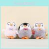 Penguin Plush Little Keychain With Glasses Designed With A Checkered Tie Bow
