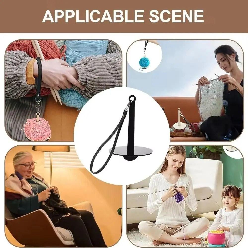 with Wrist Strap Acrylic Yarn Ball Stand Portable Wool Ball Winder  Crochet Accessories